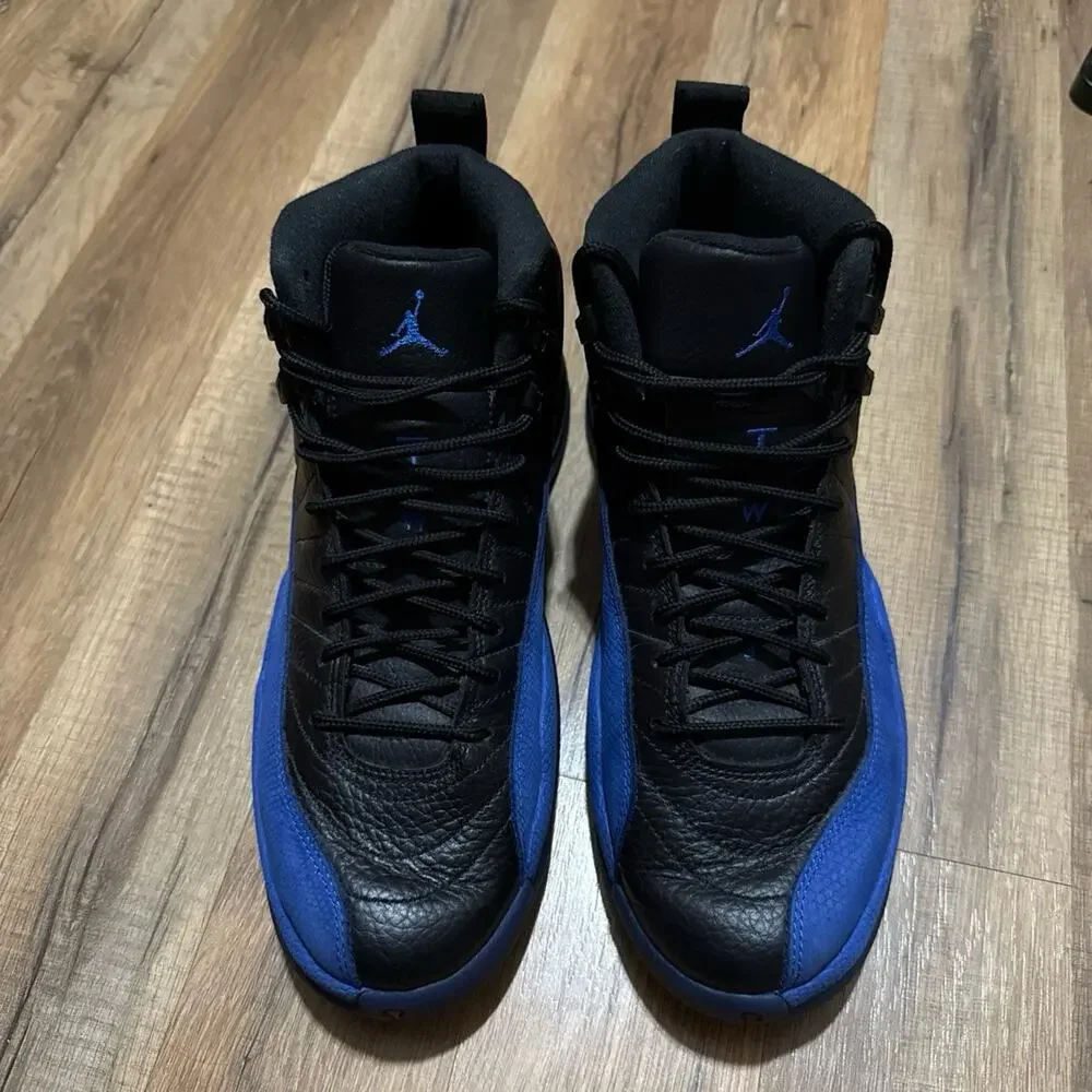 Air Jordan 12 Retro Black Game royal 130690-014 Size 9.5
